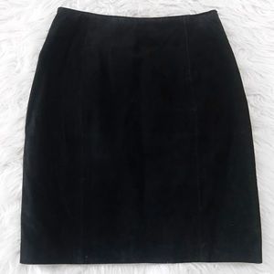 Vintage 100% Leather Mini Skirt Night Out Party Date